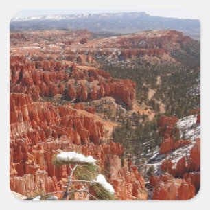 Sticker Carré Point d'inspiration à Bryce Canyon I
