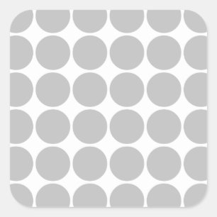 Sticker Carré Pois accessoire chic Girly d'argent de festin de