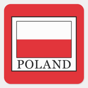 Sticker Carré Pologne