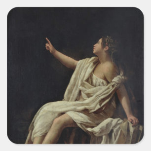 Sticker Carré Polyhymnie, la muse de la poésie lyrique, 1620