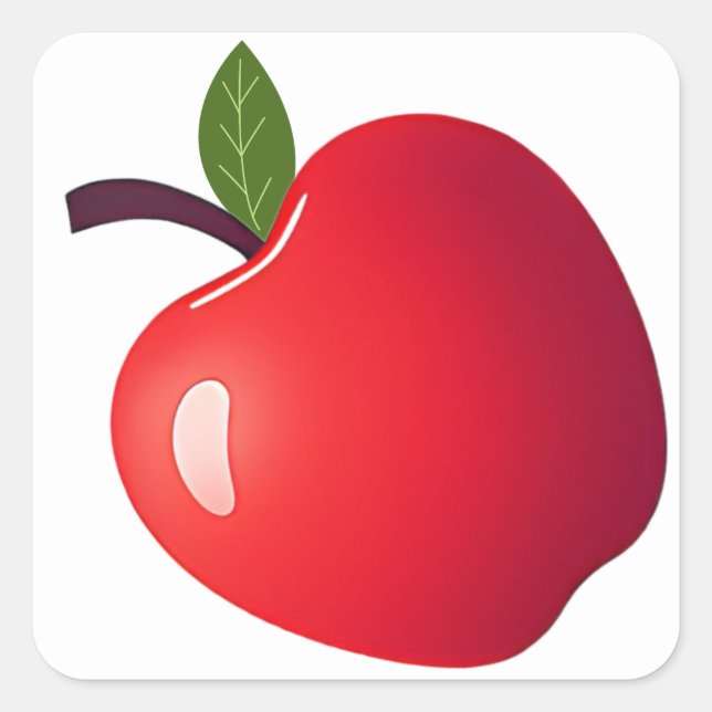 Sticker Carré Pommes ! (Devant)