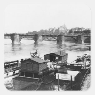 Sticker Carré Pont d'Augustus, Dresde, c.1910