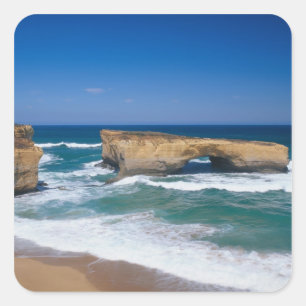 Sticker Carré Pont de Londres, Great Ocean Road, Victoria,