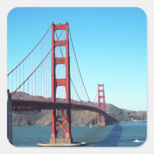 Sticker Carré Pont Golden Gate