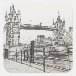 Sticker Carré Pont Londres 2006 de tour