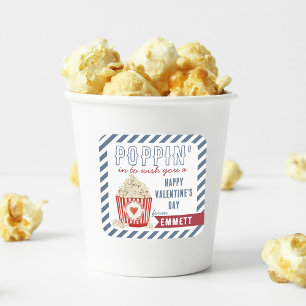 Sticker Carré Poppin's Popcorn Classe Valentines Day