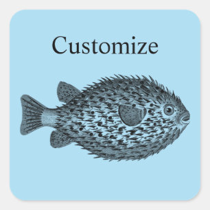 Sticker Carré Porcupine tonnerre-anse