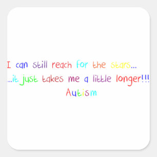 Sticker Carré Portée d'autisme pour les étoiles