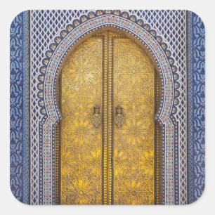 Sticker Carré Portes Ornées Du Palais Du Roi