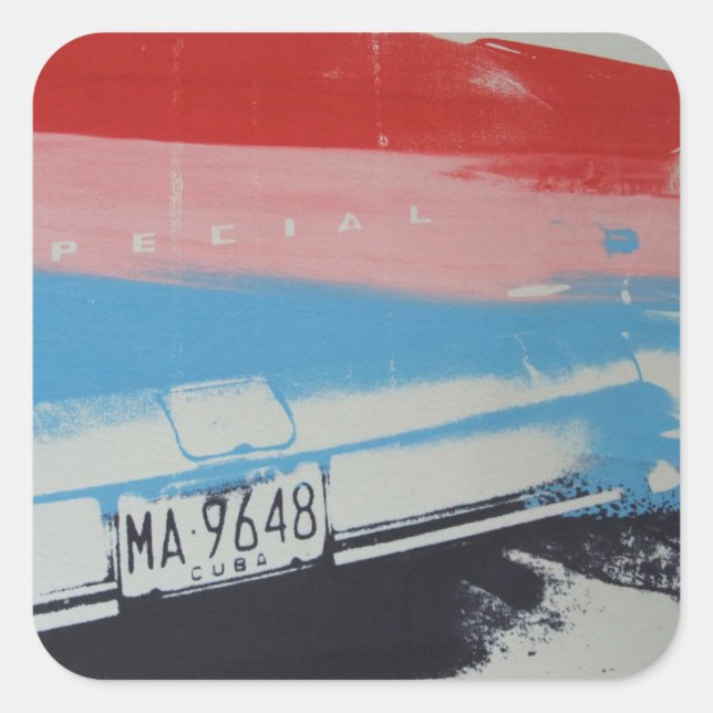 Sticker Carré Porteur multicouleur (Devant)