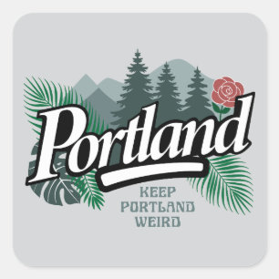 Sticker Carré Portland Oregon