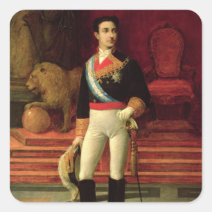 Sticker Carré Portrait d'Alfonso XII 1876