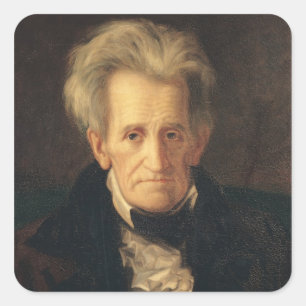 Sticker Carré Portrait d'Andrew Jackson