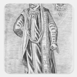 Sticker Carré Portrait de Charles V, empereur romain saint