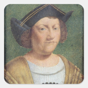 Sticker Carré Portrait de Christophe Colomb