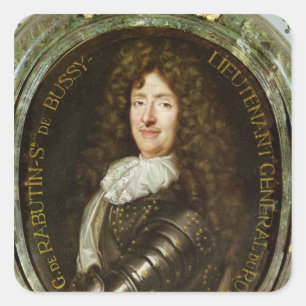 Sticker Carré Portrait de compte Roger Bussy de Rabutin