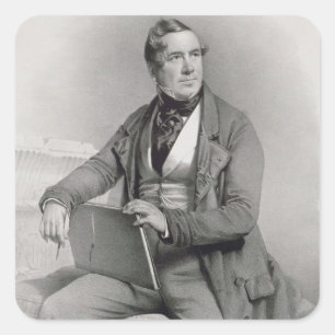 Sticker Carré Portrait de David Roberts (1796-1864) frontispece