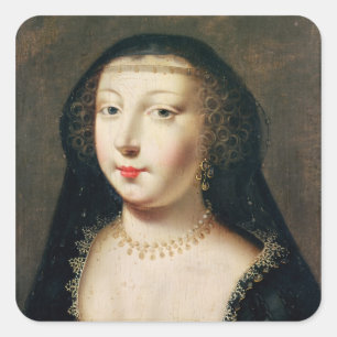 Sticker Carré Portrait de Gabrielle d'Estrees