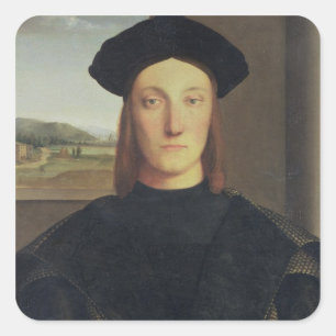 Sticker Carré Portrait de Guidobaldo da Montefeltro, duc d'Urb