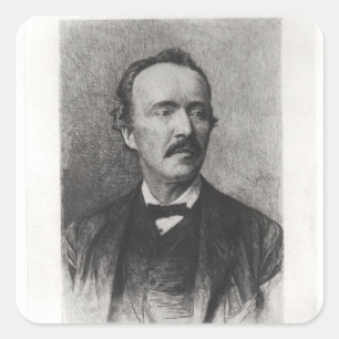Sticker Carré Portrait de Heinrich Schliemann