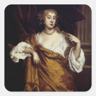 Sticker Carré Portrait de Hon. Mary Wharton