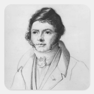 Sticker Carré Portrait de Jean-Francois Champollion, 1830