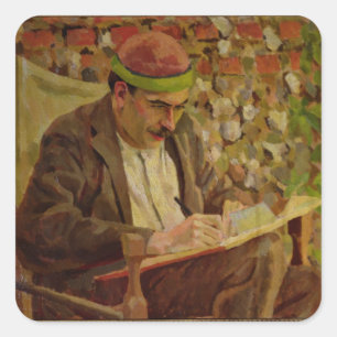 Sticker Carré Portrait de John Maynard Keynes (1883-1946)