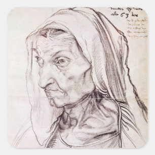 Sticker Carré Portrait de la mère de l'artiste, 1514