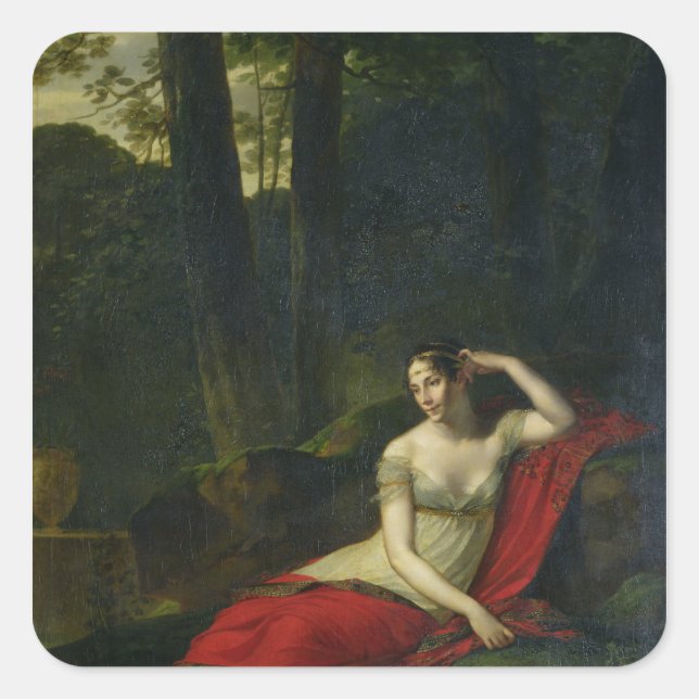 Sticker Carré Portrait de l'impératrice Joséphine, 1805 (Devant)