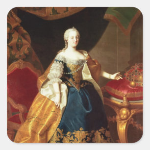 Sticker Carré Portrait de l'impératrice Maria Theresa