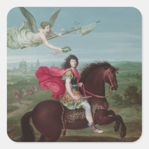 Sticker Carré Portrait de Louis XIV 2