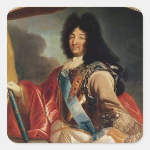 Sticker Carré Portrait de Louis XIV 2