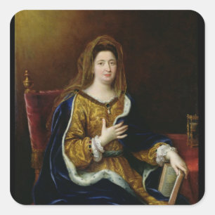 Sticker Carré Portrait de marquis de d'Aubigne de Francoise