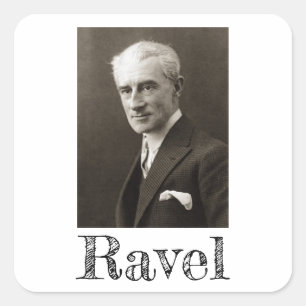 Sticker Carré Portrait de Maurice Ravel (vers 1925)