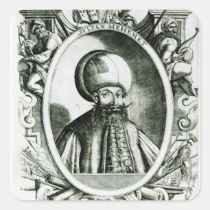 Sticker Carré Portrait de Mehmet III