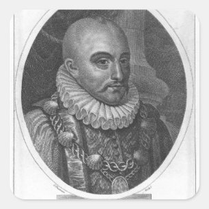 Sticker Carré Portrait de Michel de Montaigne