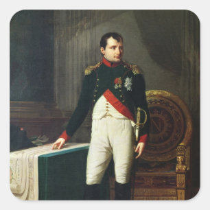 Sticker Carré Portrait de Napoléon Bonaparte 1809