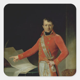 Sticker Carré Portrait de Napoléon Ier