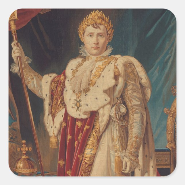 Sticker Carré Portrait de Napoléon Ier | 1808-11 (Devant)