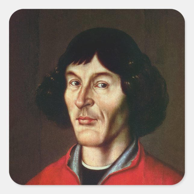 Sticker Carré Portrait de Nicolaus Copernicus (Devant)