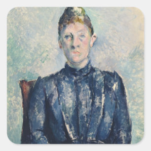 Sticker Carré Portrait de Paul Cezanne   de Madame Cezanne,