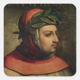 Sticker Carré Portrait de Petrarch