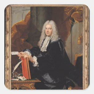 Sticker Carré Portrait de Philibert Orry