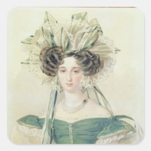 Sticker Carré Portrait de princesse Elizabeth Vorontsova