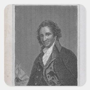Sticker Carré Portrait de Thomas Paine du Volume I