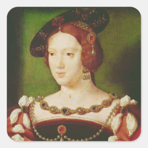 Sticker Carré Portrait d'Eleanor de Hapsbourg