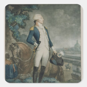 Sticker Carré Portrait du marquis de La Fayette