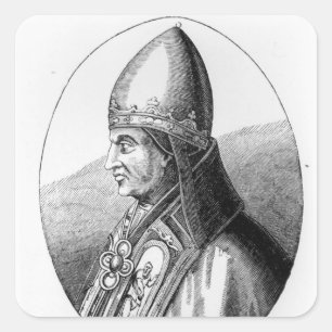 Sticker Carré Portrait du Pape Grégoire IX
