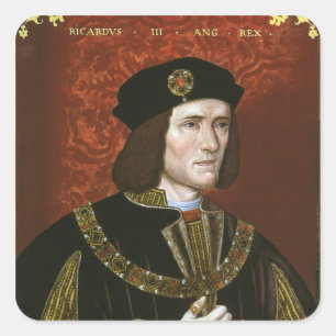 Sticker Carré Portrait du roi d'Angleterre Richard III
