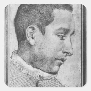 Sticker Carré Portrait d'un jeune homme